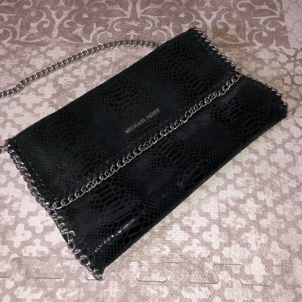 Michael Kors snake print clutch